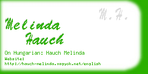 melinda hauch business card